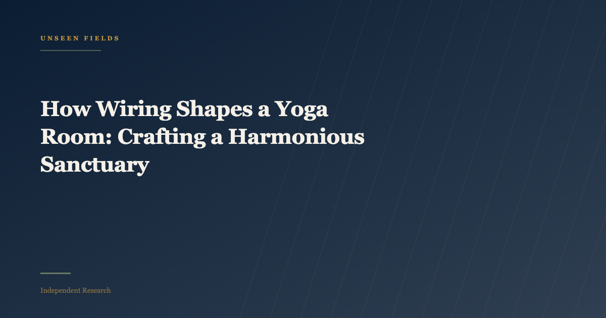 How Wiring Shapes a Yoga Room: Crafting a Harmonious Sanctuary