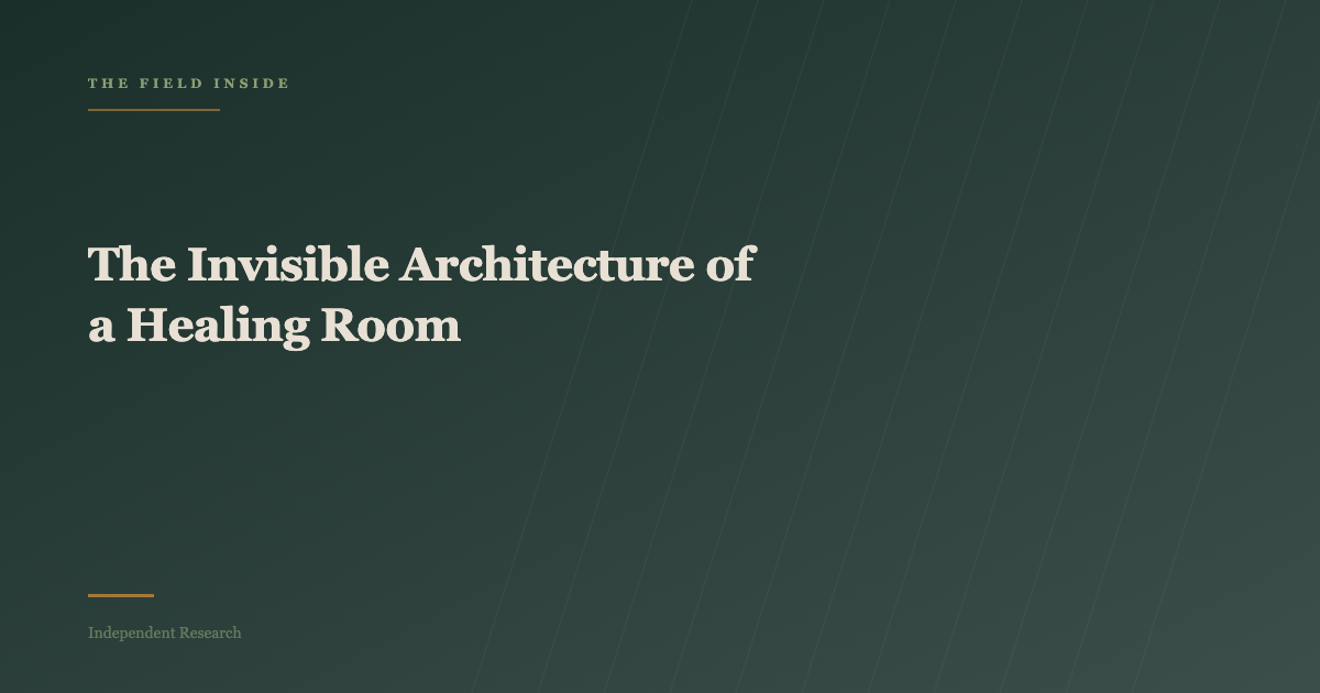 The Invisible Architecture of a Healing Room