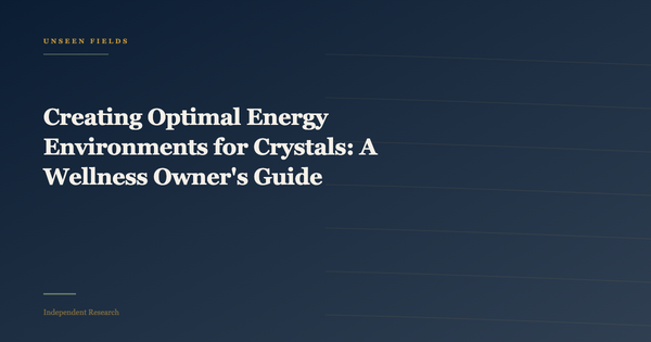 Creating Optimal Energy Environments for Crystals: A Wellness Owner's Guide