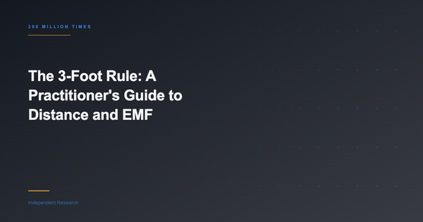 The 3-Foot Rule: A Practitioner's Guide to Distance and EMF